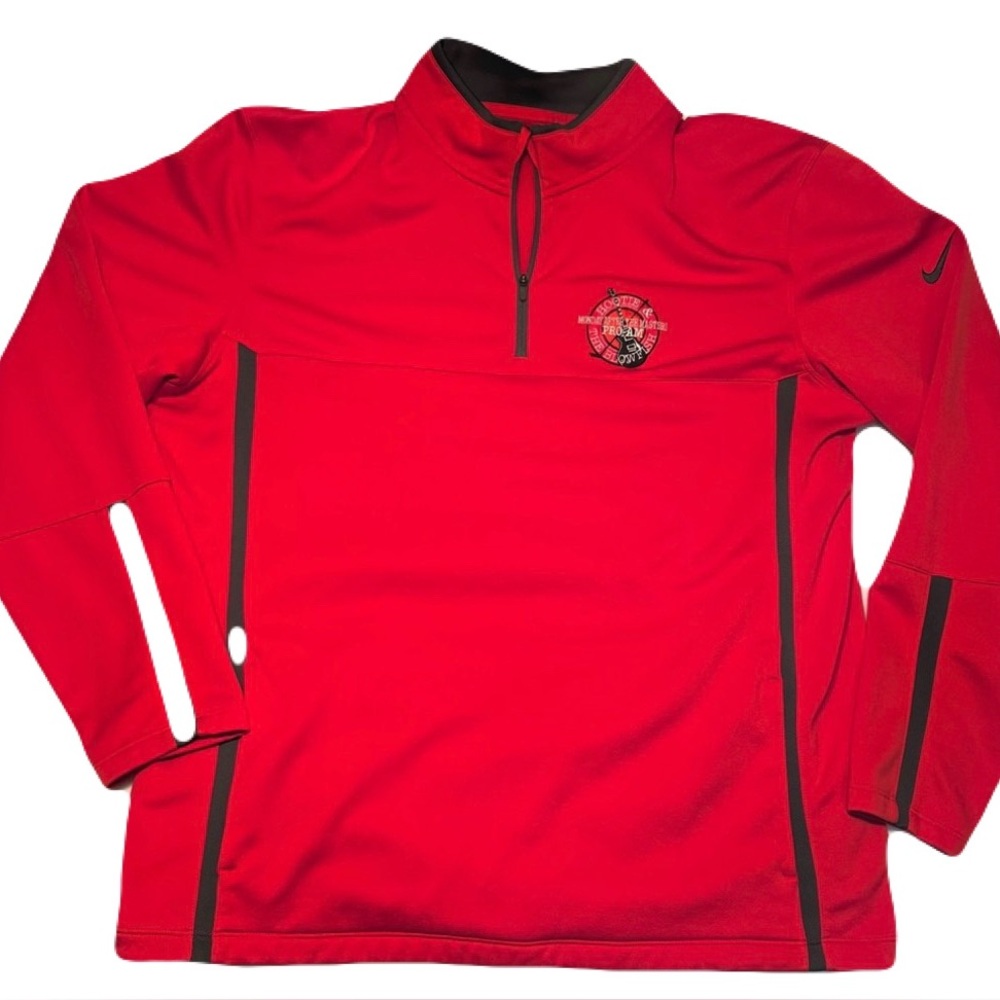 Nike Golf Quarter Zip Sweatshirt XL Hootie Blowfish PRO AM Therma-Fit Red